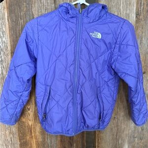 The North Face Kids Quilted Purple Puffer Jacket
